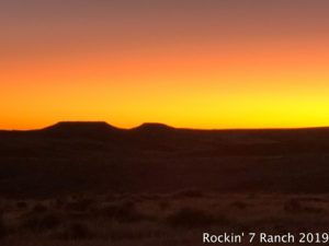 Rockin' 7 Ranch Wyoming Sunset